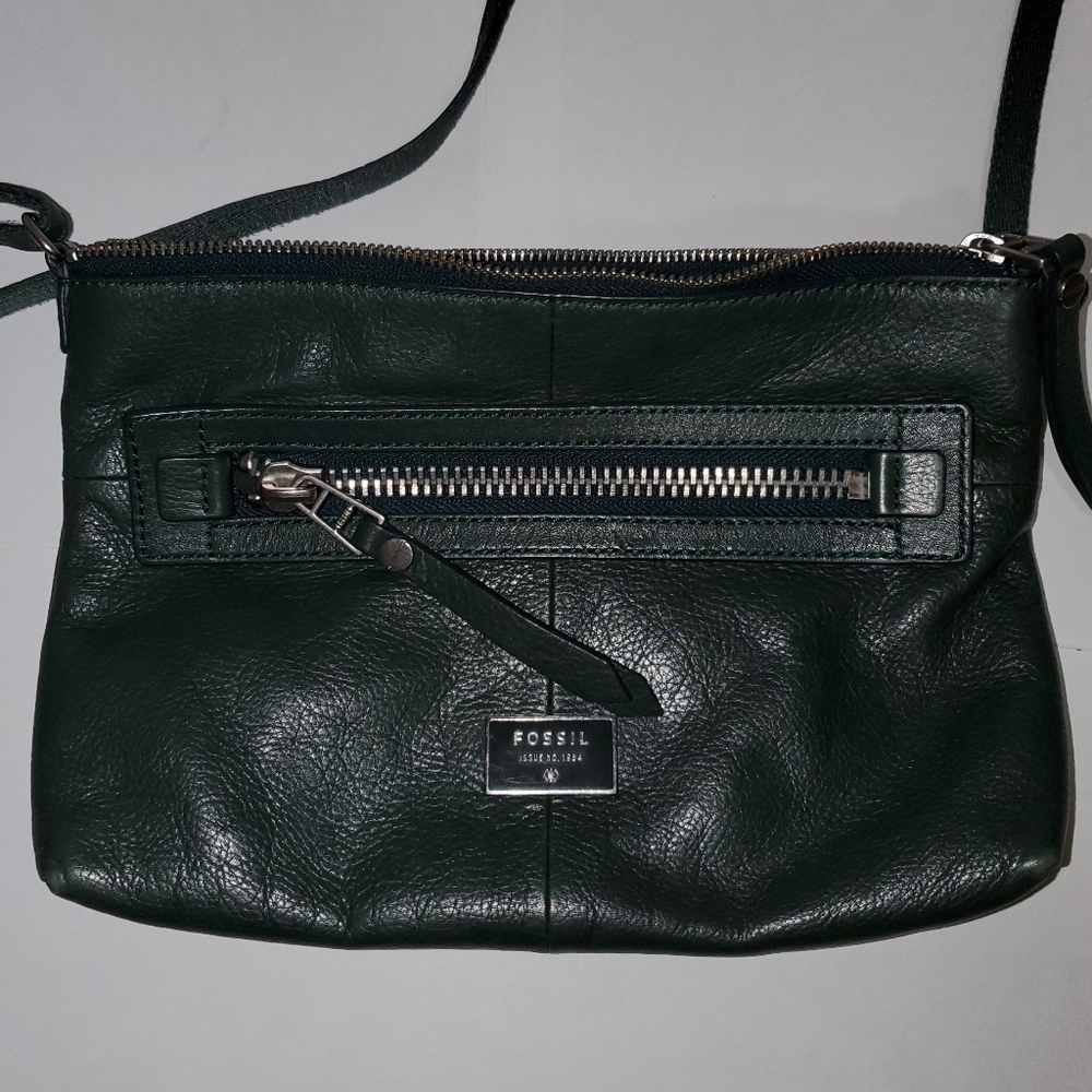 Fossil leather crossbody